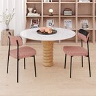 Kit Com 6 Cadeiras Para Sala De Jantar Mona Yescasa Rosa/preto