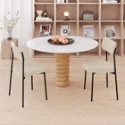 Kit Com 6 Cadeiras Para Sala De Jantar Mona Yescasa Vanilla