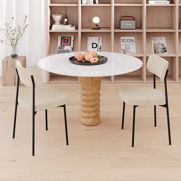 Kit Com 6 Cadeiras Para Sala De Jantar Mona Yescasa Vanilla