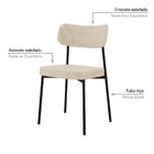 Kit Com 6 Cadeiras Para Sala De Jantar Mona Yescasa Vanilla