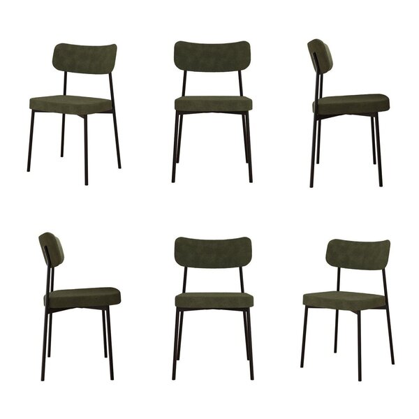 Kit Com 6 Cadeiras Para Sala De Jantar Mona Yescasa Verde Alga