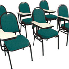 Kit Com 6 Cadeiras Universitária Para Auditórios Linha Hotel