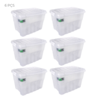 Kit Com 6 Caixas Organizadora 56l Brinquedos Alta Gran Box