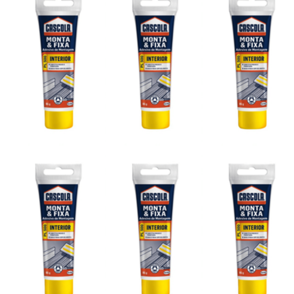 Kit Com 6 - Cascola Monta E Fixa Interior 85g