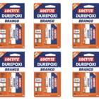 Kit Com 6 - Durepóxi Branco Epóxi Loctite 50g Henkel