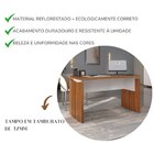 Kit Com 6 Escrivaninhas Operacionais Em Tamburato Mesa Escrit