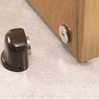 Kit Com 6 Fixadores Trava Porta Magnético Fp 600 Marrom Vonder