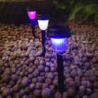 Kit Com 6 Luminária Balizadora Poste Solar Abs Espeto De Jard