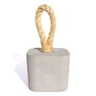 Kit Com 6 Pesos De Porta Quadrado Em Concreto Com Base Anti-r