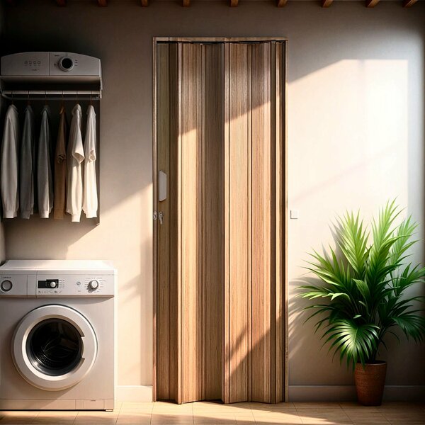 Kit Com 6 Portas Sanfonada De Pvc 210x105cm Bariri Cerejeira