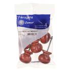 Kit com 6 Puxadores de Madeira Mogno 1 furo Zamar