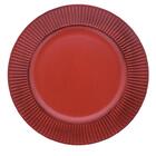 Kit Com 6 Sousplat Listras Vermelho - Mimo Style