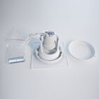 kit com 6 spots  de embutir rente quadrado orientável p/ lâmp