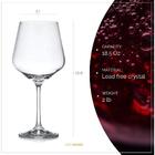 Kit Com 6 Taças Para Vinho De Cristal Bohemia Sandra 570ml
