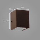 kit com 6x arandelas 1 facho para parede muro externa e inter