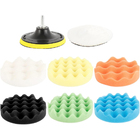 Kit Com 7 Almofadas De Polimento Automotivo Lorben Polir Ence