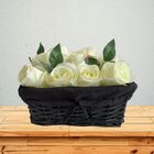 Kit Com 7 Hastes De Rosa Artificial Premium (58cm) Flor Perfe