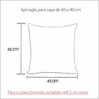 Kit Com 7 Refis De Almofada 45x45 Silicone Para Capas 40cm