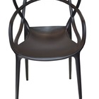 Kit Com 8 Cadeira Allegra Masters 100% Polipropileno Preta