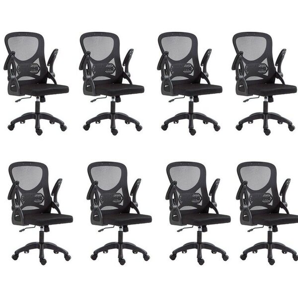 Kit Com 8 Cadeira Escritório Diretor Office Columbus Com Tela