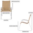 Kit Com 8 Cadeiras Colombia Para Área Externa Em Aluminio E F