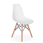 Kit Com 8 Cadeiras Eiffel Charles Eames Dkr Base De Madeira,