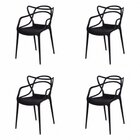 Kit Com 8 Cadeiras Para Sala De Jantar Allegra Solna Preto