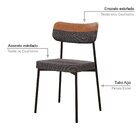 Kit Com 8 Cadeiras Para Sala De Jantar Mona Yescasa Grafite C