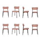 Kit Com 8 Cadeiras Para Sala De Jantar Mona Yescasa Rosa/preto