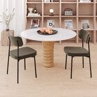 Kit Com 8 Cadeiras Para Sala De Jantar Mona Yescasa Sand