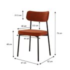 Kit Com 8 Cadeiras Para Sala De Jantar Mona Yescasa Terracota