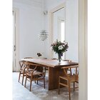 Kit Com 8 Cadeiras Para Sala De Jantar Wishbone Madeira Maciç