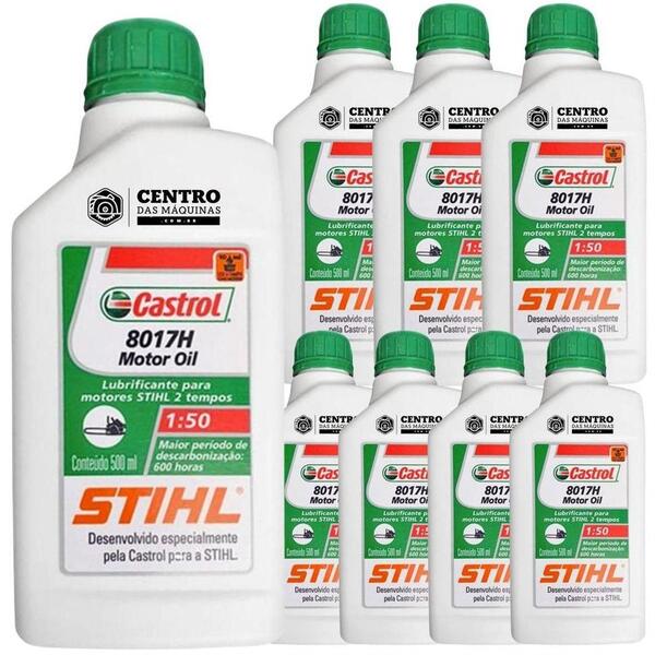 Kit Com 8 Unidades De Óleo 2 Tempos Stihl 500ml Lubrificante