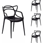 Kit Com  4 Cadeira Allegra Masters Polipropileno Sala,cozinha