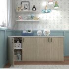 Kit Com Cama Solteiro E Armário Baixo Montessoriano Yescasa