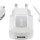 Kit Com Carregadores Veicular Usb+tomada+veicular