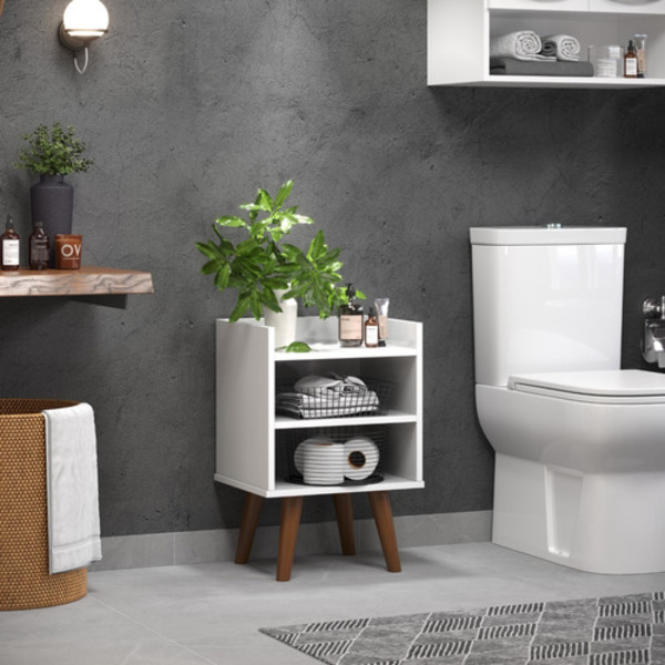 Kit Com Dois  Armario Para Banheiro Pé Palito Decoração