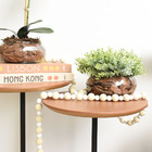 Kit Com Dois Arranjos De Eucalipto E Orquídea Artificial No V