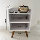 Kit Com Dois Gabinete Para Banheiro Para Salão Auxiliar