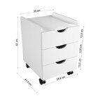 Kit Com Escrivaninha, Armário 2 Portas E 1 Gaveteiro 3 Gavetas