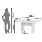 Kit Com Mesa Para Reunião 4 Lugares E Painel Para Tv Até 55 P