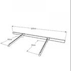 Kit Com Régua Para Cremalheira + 2 Ganchos Rt 100 Cm 3 Branco