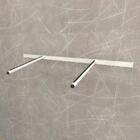 Kit Com Régua Para Cremalheira + 2 Ganchos Rt 100 Cm 3 Branco