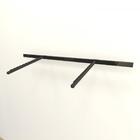 Kit Com Régua Para Cremalheira + 2 Ganchos Rt 100 Cm 3 Preto