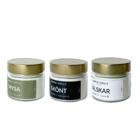 Kit Combo 3 Velas Aromáticas De Aroma Marinho, Amêndoas Com F