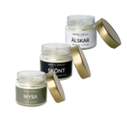 Kit Combo 3 Velas Aromáticas De Aroma Marinho, Amêndoas Com F