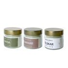 Kit Combo 3 Velas Aromáticas De Lavanda, Aroma Marinho E Berg