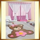 Kit Combo Decoração Quarto De Criança = Cortina Juvenil + Tap