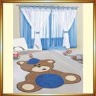 Kit Combo Decoração Quarto De Criança = Cortina Juvenil + Tap