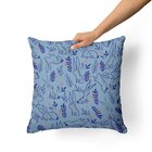 Kit Combo Páscoa Azul Capas De Almofadas + Tapete Entrada + K